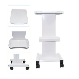 Chariot de salon en acier inoxydable, chariot pivotant à 360 degrés, chariot portable pour la beauté et la coiffure, chariot de maquillage moderne - Product Image 6