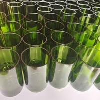 Bougeoir cylindrique de 8 oz en verre sodocalcique, fait main, écologique, de luxe, haut, recyclable, avec couvercle en bois, pour Noël