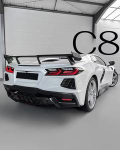 Kit carrosserie en fibre de carbone sèche pour Chevrolet <span class=keywords><strong>Corvette</strong></span>, CorvetteC8 LD, lèvre avant, diffuseur, spoiler, capot, pare-chocs CorvetteC8 - Product Image 5