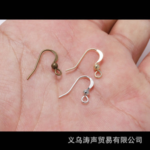 Accessoires de bijoux à faire soi-même, crochets d'oreille en métal en forme de goutte pour la fabrication de boucles d'oreilles, couleur or, argent, noir, cuivre Ac0360 - Product Image 3