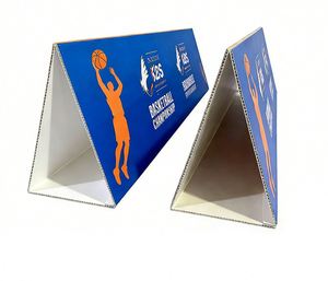 <b>Printing</b> Logo Exhibition Indoor Uv Triangle Pvc Laminated PP Plastic Sleeves Outdoor Display Board Custom Advertising <b>Stand</b> - Product Image 3