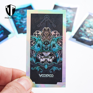 Kustom grosir holografik Multi warna pergeseran termal pelangi cermin seperti Vintage stiker untuk gantungan kunci dekorasi - Product Image 6