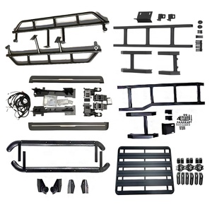 Estribos Laterales, Escalera <span class=keywords><strong>para</strong></span> Portón Trasero y Portaequipajes de Techo <span class=keywords><strong>para</strong></span> Todoterreno 4x4 5 Puertas Suzuki Jimny 2019+ Gen4 Sierra JB74w JB64w - Product Image 6