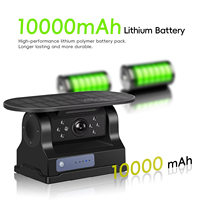 Caméra de recul Podofo pour voiture, vision nocturne, étanche, WiFi sans fil, magnétique, avec batterie solaire pour camping-car/camion