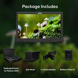 Osee MEGA 22S 22-inch ultra Bright HDR จอภาพการผลิตพร้อมด้วย vmkit sunhood แผ่นแบตเตอรี่ขาตั้งอะแดปเตอร์ที่กำหนดเองแม่พิมพ์โฟม - Product Image 2