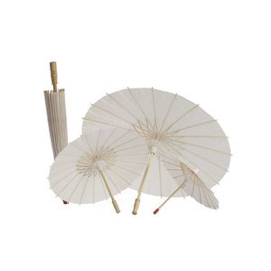 Parasol en papier blanc pour mariage en gros pour le bricolage - Product Image 1