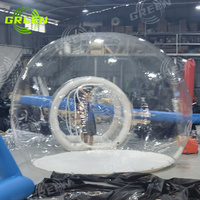 Tenda gelembung PVC bening DIY Igloo Restoran Igloos Outdoor kubah luar bola dunia kubah kolam Model penggunaan