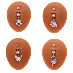Gaby corazón personalizado fantasía grande quirúrgico Acero inoxidable ombligo anillos al por mayor a granel ombligo piercing ombligo joyería - Product Image 6