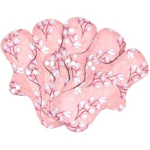 ผ้าอนามัยแบบซักได้พิมพ์ลายสำหรับผู้หญิงแบบกระดุมคู่สั่งทำพิเศษ ใช้ซ้ำได้อย่างเป็นมิตรต่อสิ่งแวดล้อม - Product Image 1