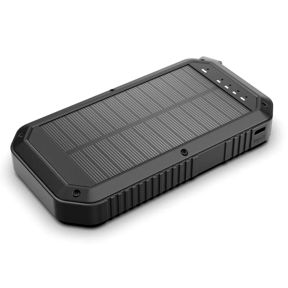 Chargeur solaire portable, 10000mah, pour camping en plein air, power bank, poe, chargeur solaire, ES981S