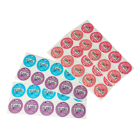 Étiquette personnalisée multicouche pelable pour cosmétiques, étiquette pliable en forme de livret avec impression recto-verso pour l'emballage des produits de bain