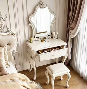 Coiffeuse de luxe de style européen français, coiffeuse moderne et élégante, mobilier de chambre haut de gamme pour villa américaine - Product Image 6