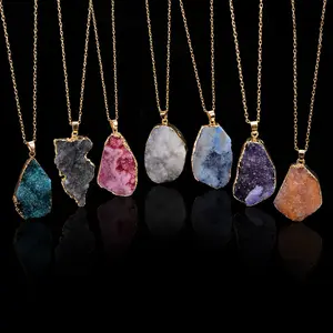 Irregular Collarbone Chain Natural Raw Stone Crystal Natural Stone Necklace Free Delivery Women Necklace