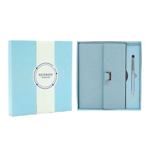 Cuaderno Personalizado de Cuero PU para Niñas, Diario Bonito Rosa y Azul, Agenda A5 2025, Diario Recargable, Juego de Regalo con Bolígrafo - Product Image 6