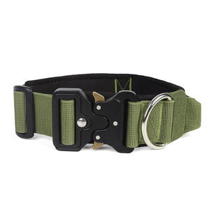 <span class=keywords><strong>Collar</strong></span> de perro personalizable para mascotas pequeñas y grandes, logotipo de 1-2 pulgadas, hebilla de Metal ajustable en relieve, <span class=keywords><strong>Collar</strong></span> táctico de nailon acolchado para perro - Product Image 4