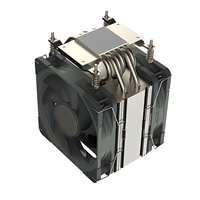 FEZCOOL 1700-R26 Dissipateur thermique pour processeur de serveur avec double ventilateur PWM et caloduc en aluminium pour le refroidissement de processeur de centre de données