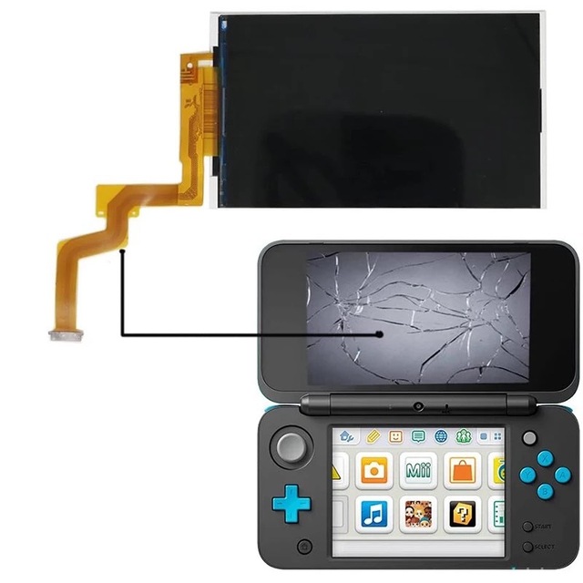 Original Display Screen Panels Replacement Parts for New 2DS XL/LL Upper LCD Screen for NEW 2ds Xl/ll Repair Parts