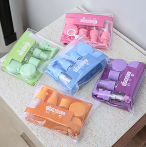 Ensemble <span class=keywords><strong>de</strong></span> 6 flacons <span class=keywords><strong>de</strong></span> lotion cosmétique <span class=keywords><strong>de</strong></span> <span class=keywords><strong>voyage</strong></span> portables <span class=keywords><strong>de</strong></span> 30 ml, en plastique <span class=keywords><strong>vide</strong></span>, avec couvercle, forme cylindrique, voyages d'affaires, soie - Product Image 5
