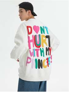 เสื้อฮู้ดดี้ผ้าฝ้าย 100% พิมพ์ลายตามสั่งสำหรับผู้ชาย พร้อมโลโก้ด้านหลัง ทรงโอเวอร์ไซส์ คุณภาพสูง ราคาประหยัด - Product Image 4