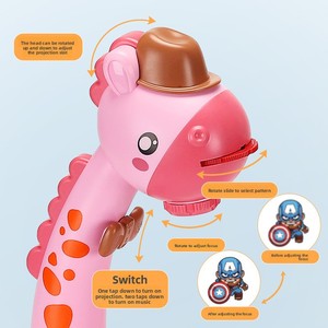 Tableau de projection multifonctionnel pour enfants, tableau de <span class=keywords><strong>dessin</strong></span> et de gribouillage, table d'apprentissage créative en plastique avec animaux pour garçons et filles - Product Image 4