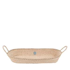 Beautifully Handcrafted Delicate Handwoven <b>Wicker</b> Seagrass <b>Changing</b> <b>Basket</b> for Baby Girls and Baby Boys - Product Image 1