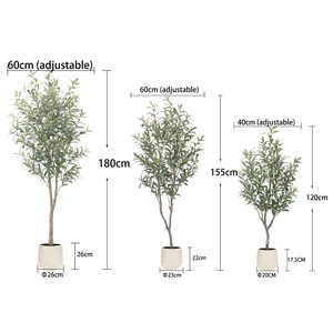 Vente flash : Olivier artificiel en plastique, faux olivier pour la décoration <span class=keywords><strong>de</strong></span> la <span class=keywords><strong>maison</strong></span>, du bureau ou du jardin, en vente - Product Image 4