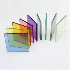 Hot selling 3mm 4mm 5mm 6mm 10mm 12mm pvb color transparent tempered safety laminated glass