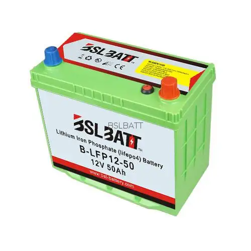 BSLBATT Long Life Li Ion Battery 12v 45ah 50ah CE Li-ion Automatic Protection with Battery Management System Internally 0 to 30