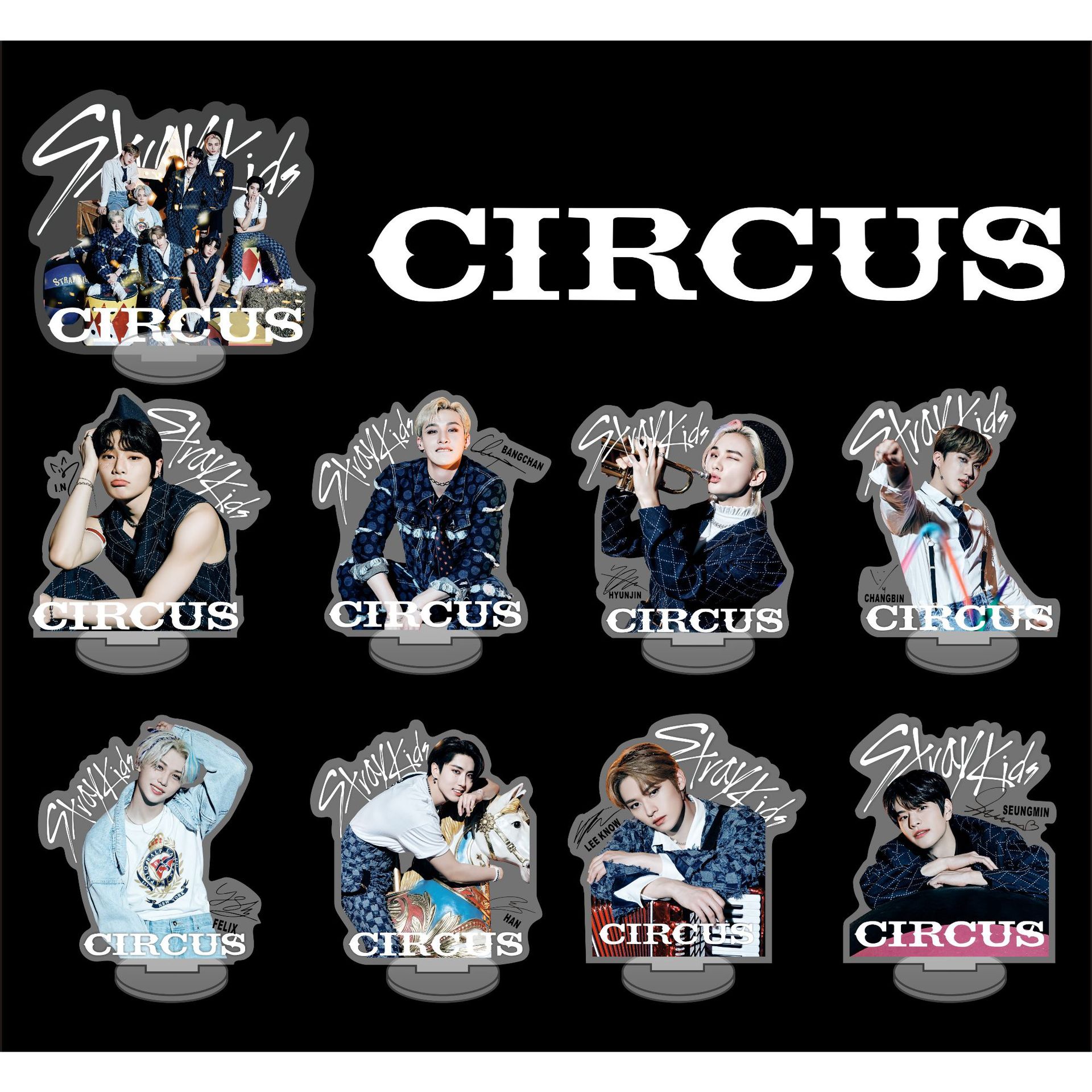 Stray Kids CIRCUS アクスタ アクリルスタンド 未開封 KPOP Idol Stray Kids CIRCUS HYUNJIN FELIX Acrylic Standee