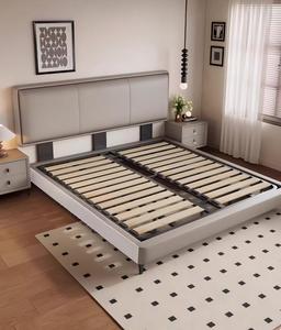 Lit moderne de luxe <span class=keywords><strong>pour</strong></span> chambre à coucher, confortable, rembourré en cuir, haute qualité, taille Queen/King - Product Image 1