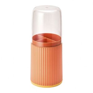 Household <b>Kitchen</b> Detachable Cutlery Rack <b>Plastic</b> Chopstick Cage with Dust Cover - Product Image 4