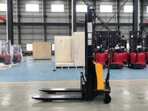 Giá rẻ nhất giá 2000kg 1000kg 1500kg New đầy đủ điện bán điện xách tay Stacker Pallet xe nâng tự nâng Stacker - Product Image 4