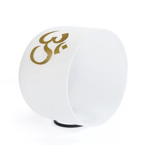 Cuencos De Canto De Cristal para curación De chakras, cuenco esmerilado con diseño OM, 528 Hz - Product Image 6