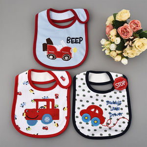 A gancio regolabile con chiusura ad anello Unisex bavaglino per neonati 100% cotone impermeabile servizio di bavaglino disponibile - Product Image 6