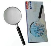 Low Vision Aid Handheld Magnifier Diameter 50mm Magnifying Glass with Metal Frame