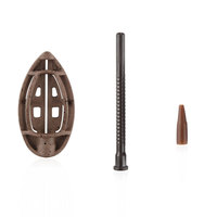 Soporte de Cebo Tipo H de Aleación de Zinc, Plomada Hueca para Liberación Precisa del Cebo, Cambio de Peso, Accesorio TPR, 20g a 60g, Alimentador para Pesca de Carpa