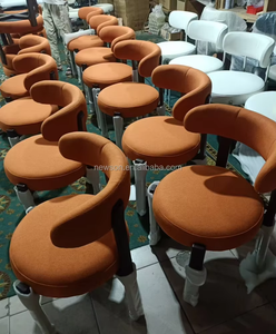 Silla <span class=keywords><strong>de</strong></span> Comedor Moderna Nórdica con Estructura <span class=keywords><strong>de</strong></span> Madera <span class=keywords><strong>de</strong></span> Fresno Macizo y Tapicería Bouclé, Color Personalizado, para Comedor - Product Image 6