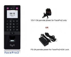 เครื่องอ่านบัตร IC 13.56MHz อุปกรณ์ควบคุมการเข้าออกแบบไร้สาย พร้อมระบบสแกนลายนิ้วมือและใบหน้า สำหรับบันทึกเวลาเข้าออก รองรับ TCP/IP FacePro2/IC/WIFI - Product Image 5