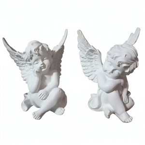 Articles religieux, statue d'ange, ornement en résine, accessoire photo pour Noël et Pâques, peint à la main, accessoires imperméables - Product Image 1