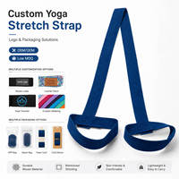 ARTIVA ST03 Yogamatband met aangepast logo, OEM, dubbele lus, draagband, antislip, katoenen webbing, verstelbare houder, unisex, geschikt voor sportschool en studio