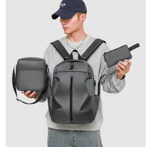 Mochila escolar duradera con logotipo personalizado Midelunya, mochila de negocios de gran capacidad, mochila impermeable para ordenador portátil con carga USB - Product Image 1