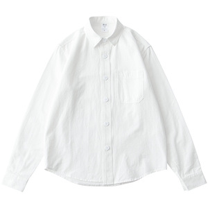 Chemise de travail pour homme en coton 100% pour l'automne, style américain et britannique, couleur unie, manches longues, col à revers de haute qualité, style décontracté, lavage - Product Image 5
