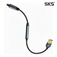 Câble audio optique numérique USB TOSLINK, adaptateur convertisseur SPDIF pour projecteur, ordinateur, home cinéma - 192 kHz 24 bits HiFi Fiber