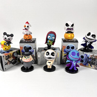 Figurines de la boîte mystère The Nightmare Before Christmas, 8 pièces, mini-modèles de collection, jouets décoratifs, boîte mystère, cadeau pour Halloween