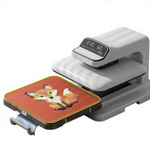 Machines de presse à chaud électriques à pression réglable automatiquement, compatibles avec l'impression DTF pour le transfert d'impressions sur t-shirts et vêtements. - Product Image 1