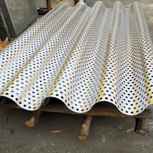 Costruzione di materiali <span class=keywords><strong>decorativi</strong></span> esterni pannello murale per facciate ondulato perforato in <span class=keywords><strong>alluminio</strong></span> - Product Image 6