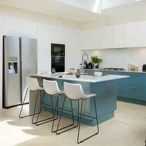 PA кухонный дизайн rta синий лаковый современный настенный шкаф для хранения