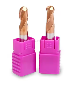 6mm Chất lượng cao vonfram rắn cacbua tùy chỉnh 3mm CNC dài 2 sáo bóng mũi cuối nhà máy HRC 55 - Product Image 5