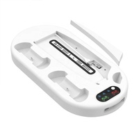 Station de charge multifonctionnelle pour jeux avec ventilateur de refroidissement et double chargeur de manettes pour console