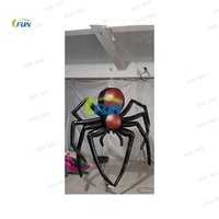 Mini ballon publicitaire gonflable en forme de citrouille pour Halloween, décoration de festival en extérieur avec impression UV, gonflage manuel par pompe à air